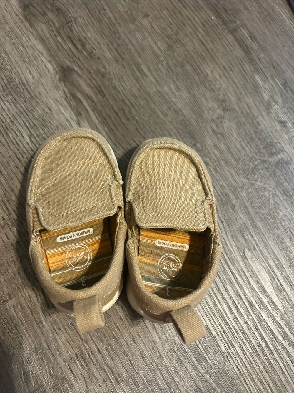 Baby Canvas Slip-On Shoes in Tan